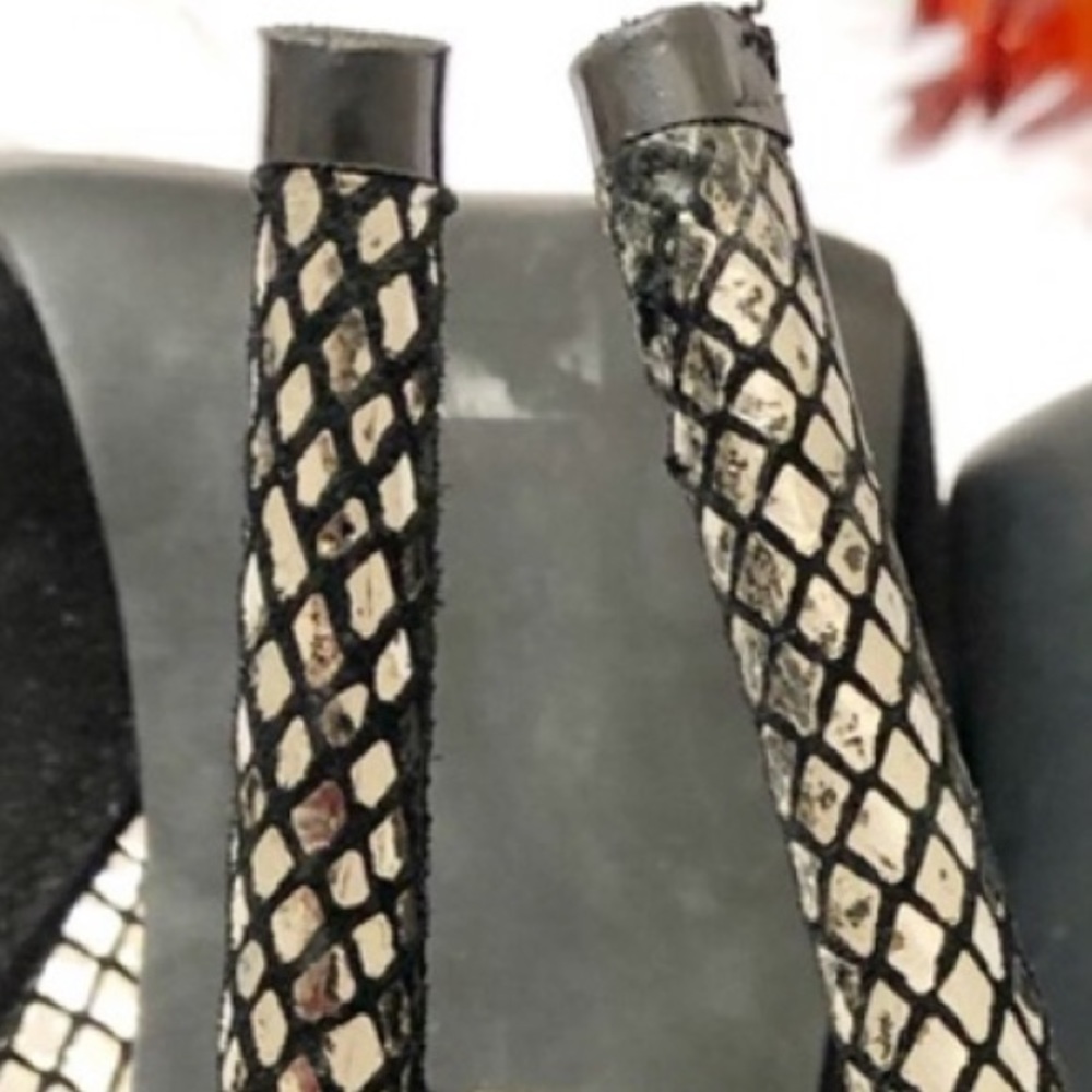 Aldo Ankle Bootie Open Toe High Heels - Picture 7 of 8
